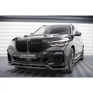 Maxton Design spoiler set suitable for side skirts, front, rear bumper and trunk of BMW X5 M-Pack G05 2018-2023, Gloss Black-image-6348943