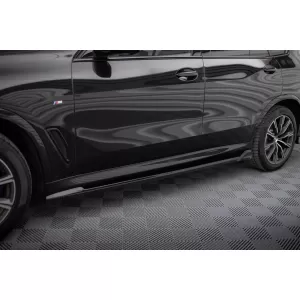 Maxton Design spoiler set suitable for side skirts, front, rear bumper and trunk of BMW X5 M-Pack G05 2018-2023, Gloss Black-image-6348951