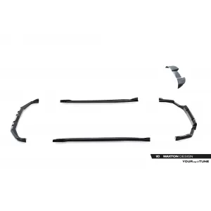 Maxton Design spoiler set suitable for side skirts, front, rear bumper and trunk of BMW X5 M F95 after 2023, Gloss Black-image-6348975