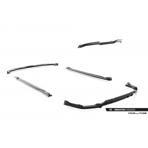 Maxton Design spoiler set suitable for side skirts, front, rear bumper and trunk of BMW X5 M F95 after 2023, Gloss Black-image-6348977