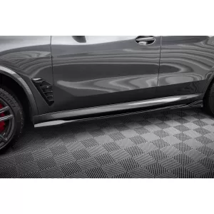 Maxton Design spoiler set suitable for side skirts, front, rear bumper and trunk of BMW X5 M F95 after 2023, Gloss Black-image-6348983