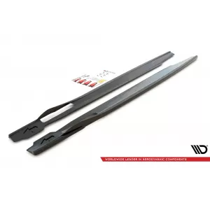 Maxton Design spoiler set suitable for side skirts, front, rear bumper and trunk of BMW X6 M F96 after 2023, Gloss Black-image-6348994
