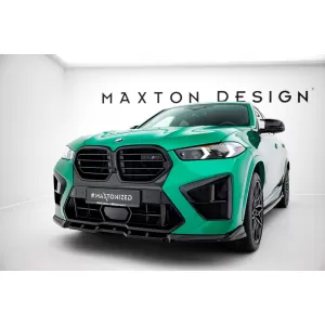 Maxton Design spoiler set suitable for side skirts, front, rear bumper and trunk of BMW X6 M F96 after 2023, Gloss Black-image-6349000