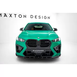 Maxton Design spoiler set suitable for side skirts, front, rear bumper and trunk of BMW X6 M F96 after 2023, Gloss Black-image-6349001
