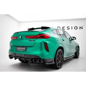 Maxton Design spoiler set suitable for side skirts, front, rear bumper and trunk of BMW X6 M F96 after 2023, Gloss Black-image-6349002