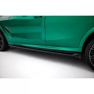 Maxton Design spoiler set suitable for side skirts, front, rear bumper and trunk of BMW X6 M F96 after 2023, Gloss Black-image-6349004