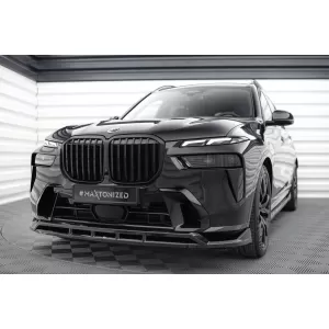 Maxton Design spoiler set suitable for side skirts, front, rear bumper and trunk of BMW X7 M-Pack G07 after 2022, Gloss Black-image-6349017