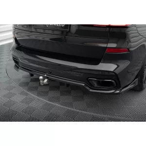Maxton Design spoiler set suitable for side skirts, front, rear bumper and trunk of BMW X7 M-Pack G07 after 2022, Gloss Black-image-6349029