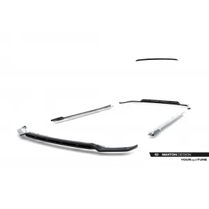 Maxton Design spoiler set suitable for side skirts, front, rear bumper and trunk of BMW X7 M-Pack G07 2018-2022, Gloss Black-image-6349034