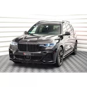 Maxton Design spoiler set suitable for side skirts, front, rear bumper and trunk of BMW X7 M-Pack G07 2018-2022, Gloss Black-image-6349035