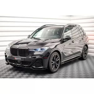 Maxton Design spoiler set suitable for side skirts, front, rear bumper and trunk of BMW X7 M-Pack G07 2018-2022, Gloss Black-image-6349036