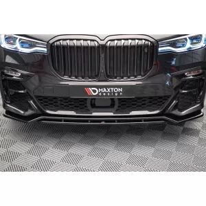 Maxton Design spoiler set suitable for side skirts, front, rear bumper and trunk of BMW X7 M-Pack G07 2018-2022, Gloss Black-image-6349038