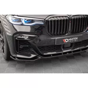 Maxton Design spoiler set suitable for side skirts, front, rear bumper and trunk of BMW X7 M-Pack G07 2018-2022, Gloss Black-image-6349039