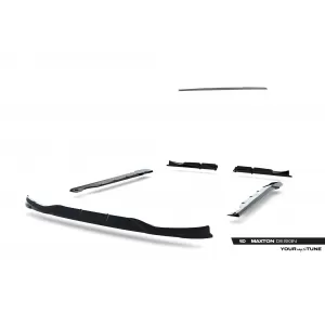 Maxton Design spoiler set suitable for side skirts, front, rear bumper and trunk of Brabus Smart Fortwo C451 2012-2014, Gloss Black-image-6349064
