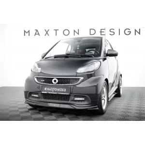 Maxton Design spoiler set suitable for side skirts, front, rear bumper and trunk of Brabus Smart Fortwo C451 2012-2014, Gloss Black-image-6349067