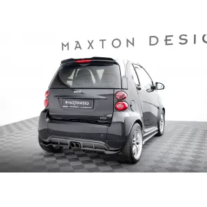Maxton Design spoiler set suitable for side skirts, front, rear bumper and trunk of Brabus Smart Fortwo C451 2012-2014, Gloss Black-image-6349069