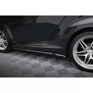Maxton Design spoiler set suitable for side skirts, front, rear bumper and trunk of Brabus Smart Fortwo C451 2012-2014, Gloss Black-image-6349074