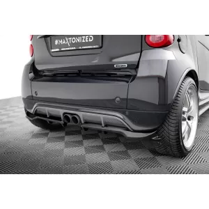 Maxton Design spoiler set suitable for side skirts, front, rear bumper and trunk of Brabus Smart Fortwo C451 2012-2014, Gloss Black-image-6349075