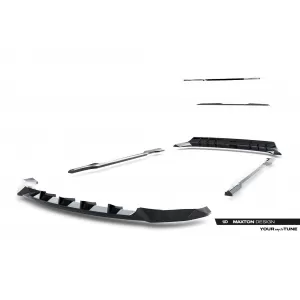 Maxton Design spoiler set suitable for side skirts, front, rear bumper and trunk of BYD Sealion 7 after 2024, Gloss Black-image-6349107