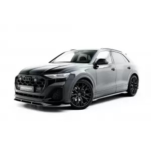 Set of Prepreg Carbon Fiber Splitters Maxton Design suitable for side skirts, front, rear bumper and trunk of Audi Q8 S-Line after 2023, 100% Carbon-image-6349138