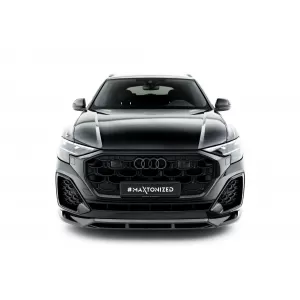 Set of Prepreg Carbon Fiber Splitters Maxton Design suitable for side skirts, front, rear bumper and trunk of Audi Q8 S-Line after 2023, 100% Carbon-image-6349140