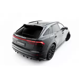 Set of Prepreg Carbon Fiber Splitters Maxton Design suitable for side skirts, front, rear bumper and trunk of Audi Q8 S-Line after 2023, 100% Carbon-image-6349142