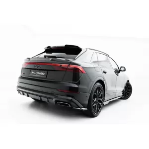 Set of Prepreg Carbon Fiber Splitters Maxton Design suitable for side skirts, front, rear bumper and trunk of Audi Q8 S-Line after 2023, 100% Carbon-image-6349143