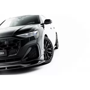 Set of Prepreg Carbon Fiber Splitters Maxton Design suitable for side skirts, front, rear bumper and trunk of Audi Q8 S-Line after 2023, 100% Carbon-image-6349148