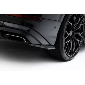 Set of Prepreg Carbon Fiber Splitters Maxton Design suitable for side skirts, front, rear bumper and trunk of Audi Q8 S-Line after 2023, 100% Carbon-image-6349153
