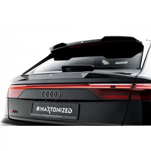 Set of Prepreg Carbon Fiber Splitters Maxton Design suitable for side skirts, front, rear bumper and trunk of Audi Q8 S-Line after 2023, 100% Carbon-image-6349155