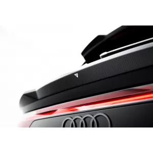 Set of Prepreg Carbon Fiber Splitters Maxton Design suitable for side skirts, front, rear bumper and trunk of Audi Q8 S-Line after 2023, 100% Carbon-image-6349157