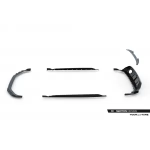 Set of Prepreg Carbon Fiber Splitters Maxton Design suitable for side skirts, front, rear bumper and trunk of Audi RS3 Sedan 8Y after 2024, 100% Carbon-image-6349166