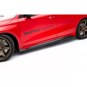 Set of Prepreg Carbon Fiber Splitters Maxton Design suitable for side skirts, front, rear bumper and trunk of Audi RS3 Sedan 8Y after 2024, 100% Carbon-image-6349179