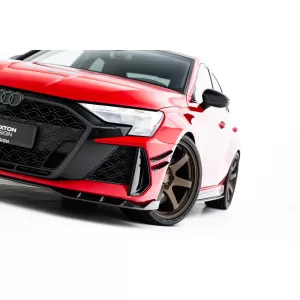 Set of Prepreg Carbon Fiber Splitters Maxton Design suitable for side skirts, front, rear bumper and trunk of Audi RS3 Sedan 8Y after 2024, 100% Carbon-image-6349189