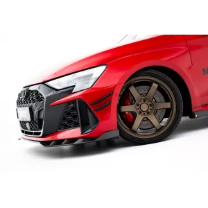 Set of Prepreg Carbon Fiber Splitters Maxton Design suitable for side skirts, front, rear bumper and trunk of Audi RS3 Sedan 8Y after 2024, 100% Carbon-image-6349190