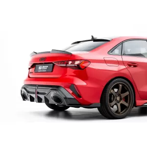 Set of Prepreg Carbon Fiber Splitters Maxton Design suitable for side skirts, front, rear bumper and trunk of Audi RS3 Sedan 8Y after 2024, 100% Carbon-image-6349194
