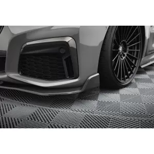 Set of Prepreg Carbon Fiber Splitters Maxton Design suitable for side skirts, front, rear bumper and trunk of Audi RS3 8Y Sportback 2020-2024, 100% Carbon-image-6349216