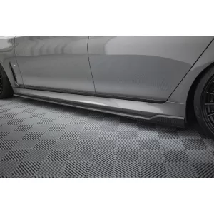 Set of Prepreg Carbon Fiber Splitters Maxton Design suitable for side skirts, front, rear bumper and trunk of Audi RS3 8Y Sportback 2020-2024, 100% Carbon-image-6349218