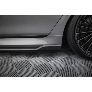 Set of Prepreg Carbon Fiber Splitters Maxton Design suitable for side skirts, front, rear bumper and trunk of Audi RS3 8Y Sportback 2020-2024, 100% Carbon-image-6349219