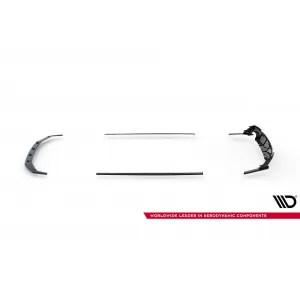 Set of Prepreg Carbon Fiber Splitters Maxton Design suitable for side skirts, front, rear bumper and trunk of Audi RS7 C8 2019-2023, 100% Carbon-image-6349228