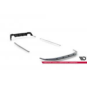 Set of Prepreg Carbon Fiber Splitters Maxton Design suitable for side skirts, front, rear bumper and trunk of Audi RS7 C8 2019-2023, 100% Carbon-image-6349229