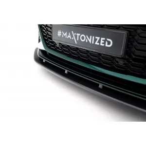 Set of Prepreg Carbon Fiber Splitters Maxton Design suitable for side skirts, front, rear bumper and trunk of Audi RS7 C8 2019-2023, 100% Carbon-image-6349239