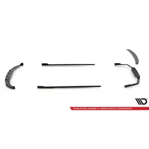 Set of Prepreg Carbon Fiber Splitters Maxton Design suitable for side skirts, front, rear bumper and trunk of BMW 7 M-Pack G11 2019-2022, 100% Carbon-image-6349249