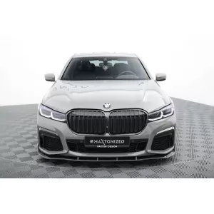 Set of Prepreg Carbon Fiber Splitters Maxton Design suitable for side skirts, front, rear bumper and trunk of BMW 7 M-Pack G11 2019-2022, 100% Carbon-image-6349252