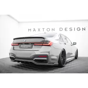 Set of Prepreg Carbon Fiber Splitters Maxton Design suitable for side skirts, front, rear bumper and trunk of BMW 7 M-Pack G11 2019-2022, 100% Carbon-image-6349255