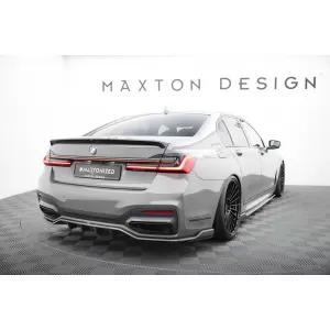 Set of Prepreg Carbon Fiber Splitters Maxton Design suitable for side skirts, front, rear bumper and trunk of BMW 7 M-Pack G11 2019-2022, 100% Carbon-image-6349256