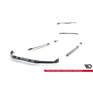 Set of Prepreg Carbon Fiber Splitters Maxton Design suitable for side skirts, front, rear bumper and trunk of BMW X5 M F95 after 2023, 100% Carbon-image-6349271