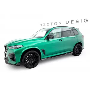 Set of Prepreg Carbon Fiber Splitters Maxton Design suitable for side skirts, front, rear bumper and trunk of BMW X5 M F95 after 2023, 100% Carbon-image-6349273
