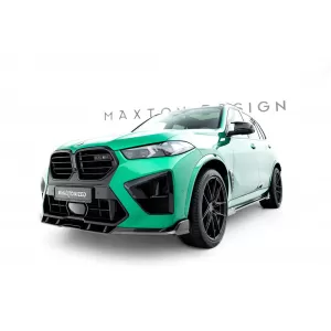 Set of Prepreg Carbon Fiber Splitters Maxton Design suitable for side skirts, front, rear bumper and trunk of BMW X5 M F95 after 2023, 100% Carbon-image-6349274