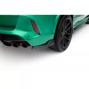 Set of Prepreg Carbon Fiber Splitters Maxton Design suitable for side skirts, front, rear bumper and trunk of BMW X5 M F95 after 2023, 100% Carbon-image-6349283